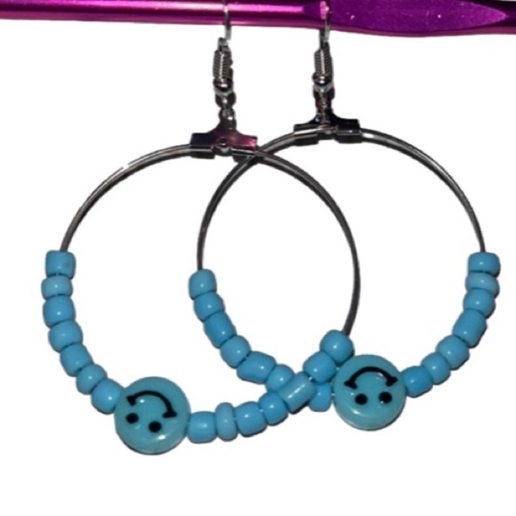 BOHO hoop earrings 3prs - Picture 7 of 9